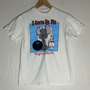 Vintage 90s Hanes Beefy Virginia City I Gotta Be Me Bowling Tshirt
